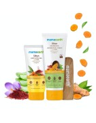 Mamaearth Ubtan Nourishing Hair Removal Kit With Turmeric & Saffron, 100g+50ml, For Hair Removal & Growth Reduction